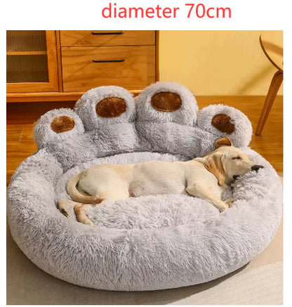 Long Plush Cat Bed