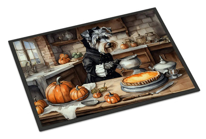 Schnauzer Fall Kitchen Pumpkins Doormat