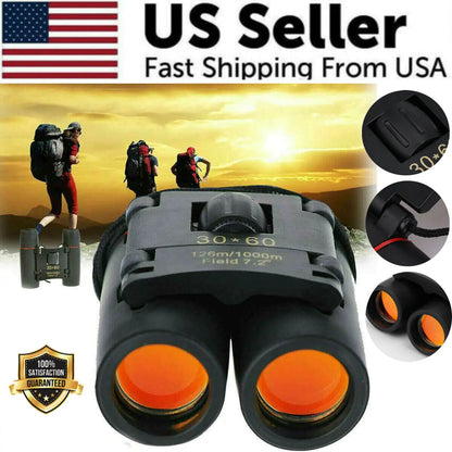 Binoculars Zoom Outdoor Travel Compact Folding Telescope Hunting Day/Night