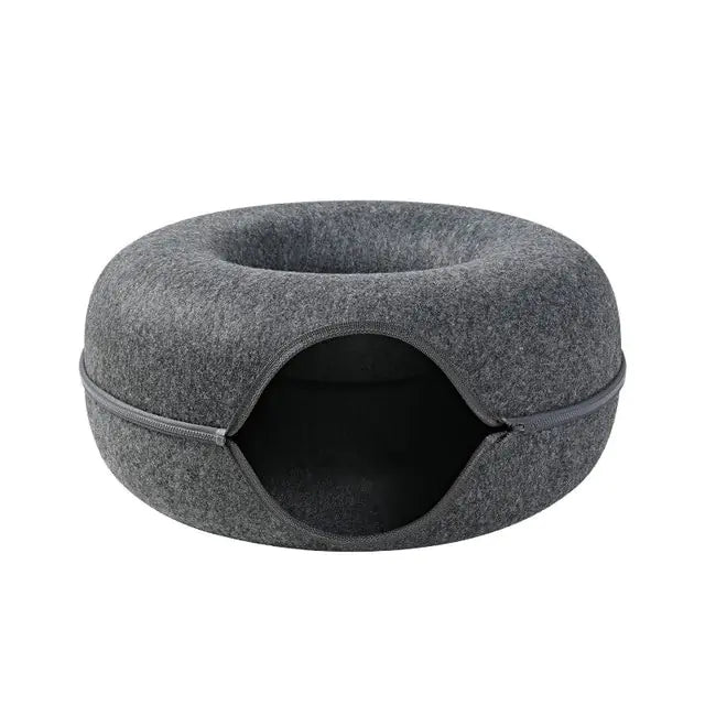 Donut Cat Bed Tunnel Interactive