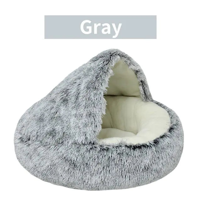 Plush Round Cat Bed