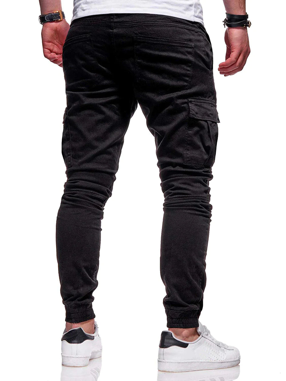 Men's Casual Joggers Pants Sweatpants Cargo Combat Loose Sport Workout Trousers