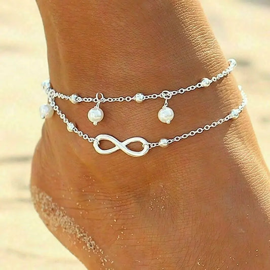 Women Double Ankle Bracelet