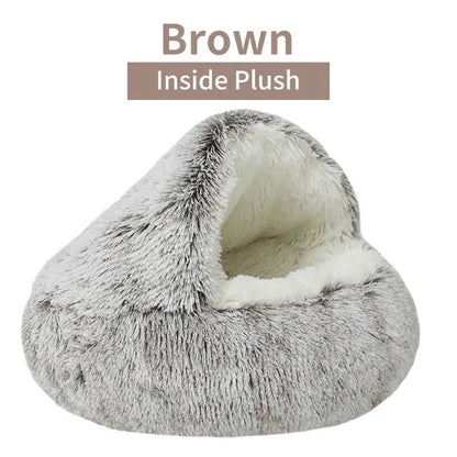 Plush Round Cat Bed