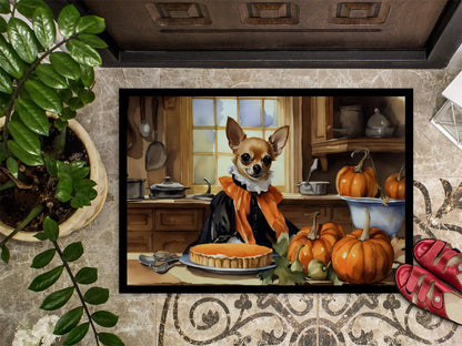 Chihuahua Fall Kitchen Pumpkins Doormat