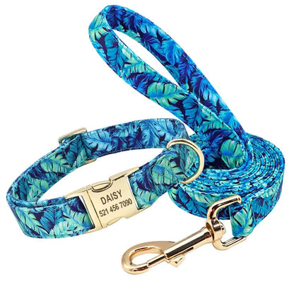 Custom Pet Collar & Leash Combo