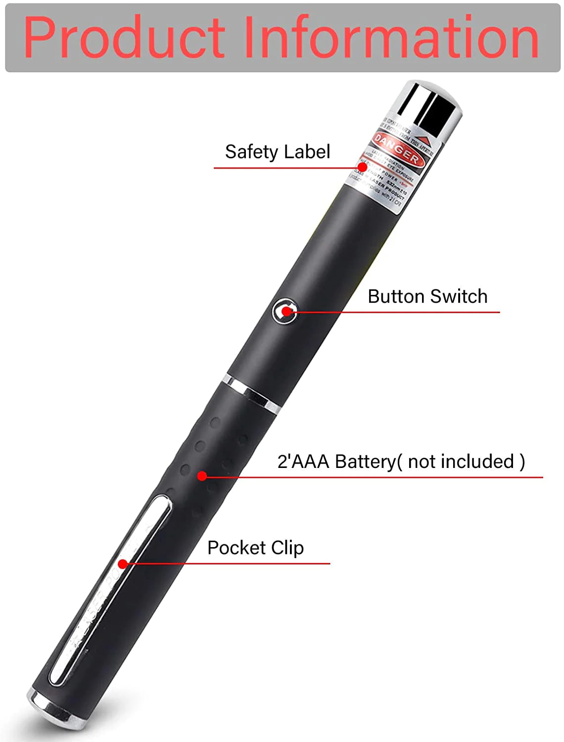 Laser Pointer Pen Light (3 pieces)