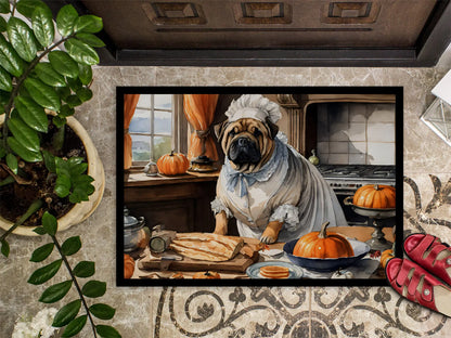 Granny Shar Pei Halloween Doormat