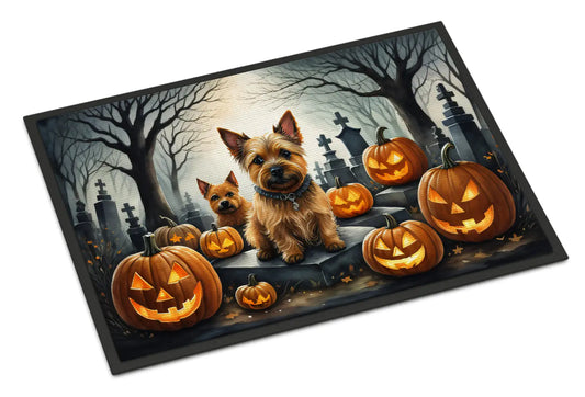 Norwich Terrier Halloween Doormat