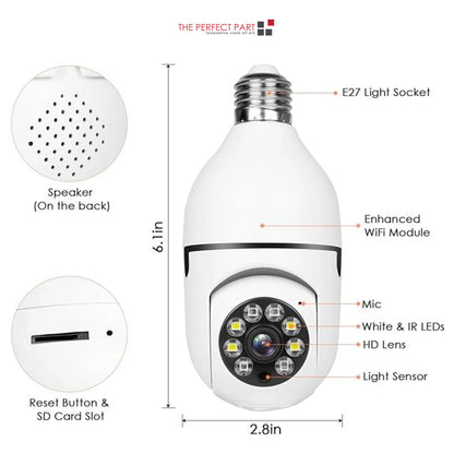 360° Light Bulb Camera