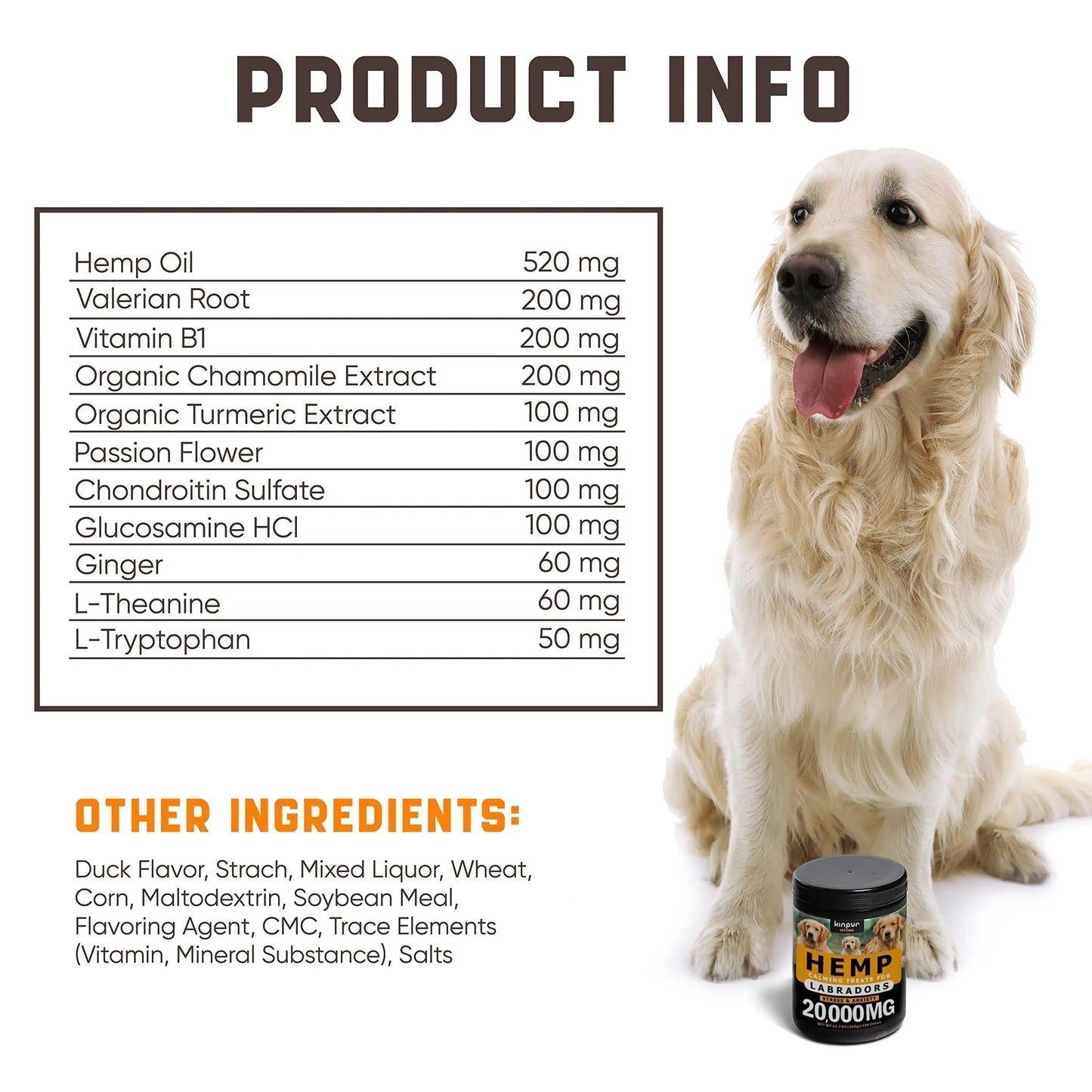 CalmSchnoz™ Soothing Chews for Labradors - Valerian Root & Hemp Oil Formula