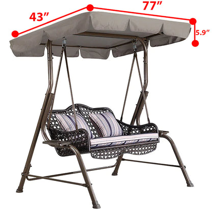 Patio Outdoor Garden Swing 300D Canopy Replacement Porch Top Cover Seat