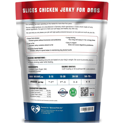 Pure Chicken Jerky Dog Snacks 1.5 Lb