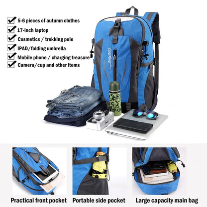 Men Women Travel Backpack Rucksack Camping Laptop Hiking School Book Bag USA