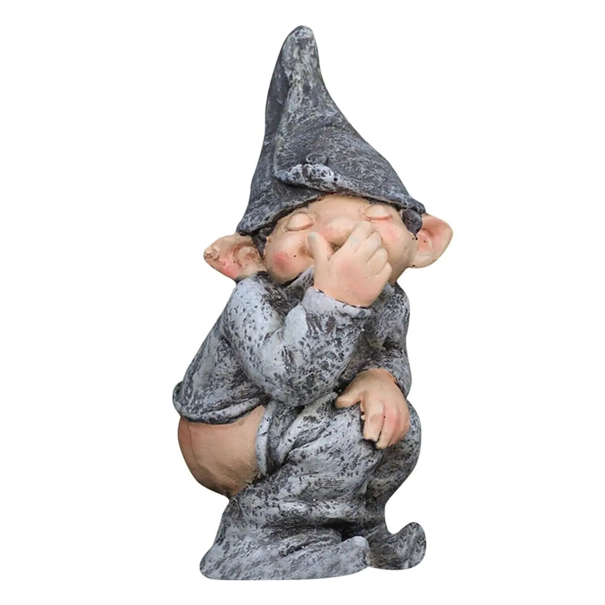 Pooping Naughty Gnome Miniature Statue Funny Resin Dwarf Home Garden Ornament