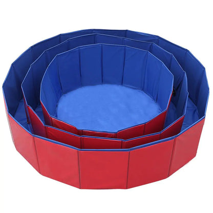 Foldable Dog Pool Pet Bathtub Summer Cooling Bathing Pool