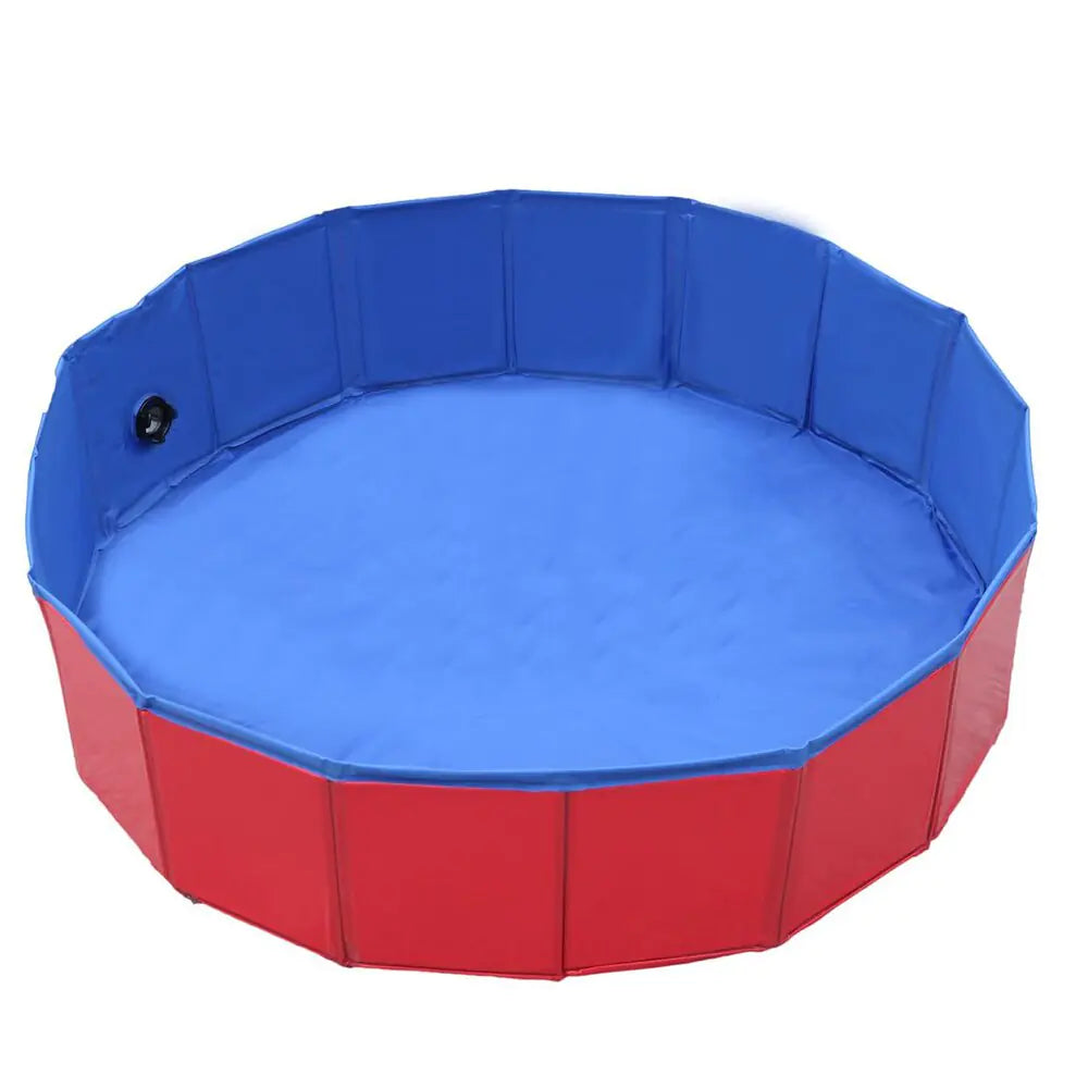 Foldable Dog Pool Pet Bathtub Summer Cooling Bathing Pool