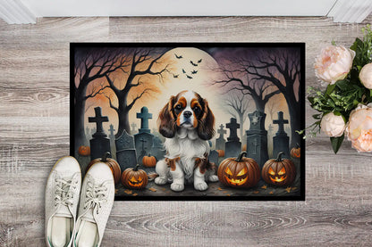 Cavalier Spaniel Halloween Doormat